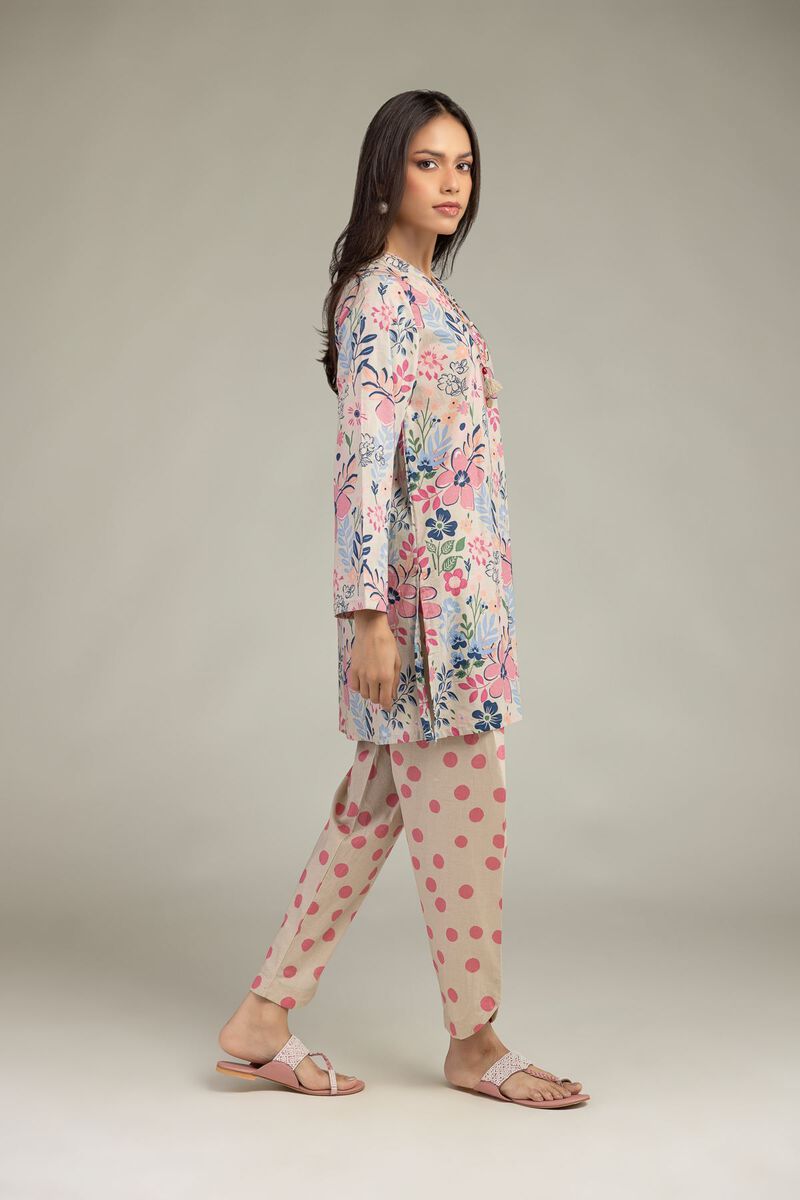 Printed | Cambric | Beige Cambric Shalwar | USD 30.00