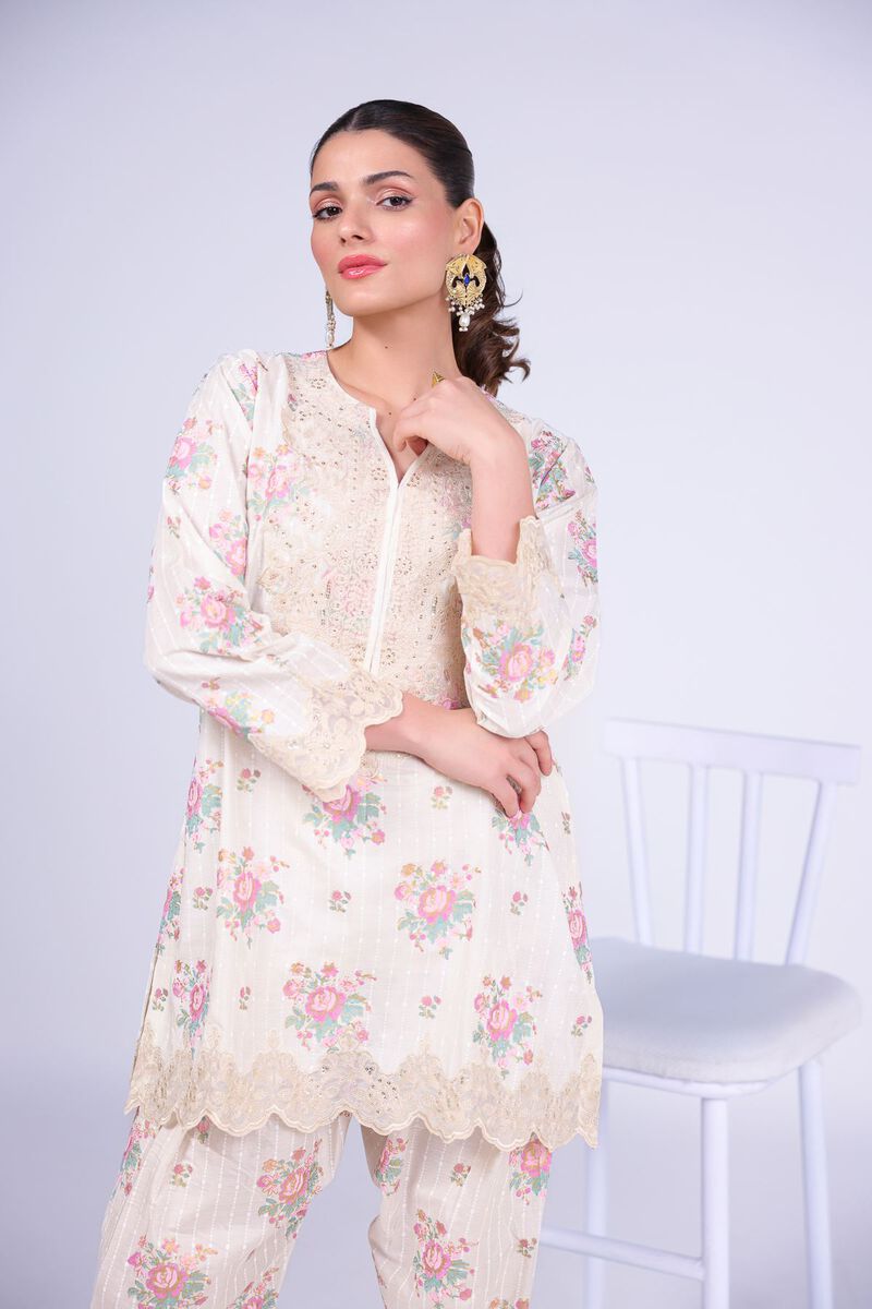 Embroidered | Raw Silk | Kurta | USD 55.00