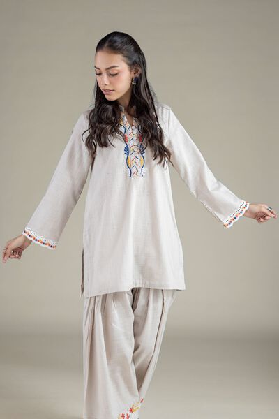 Embroidered | Heavy Textured Cotton | Kurta | USD 30.00