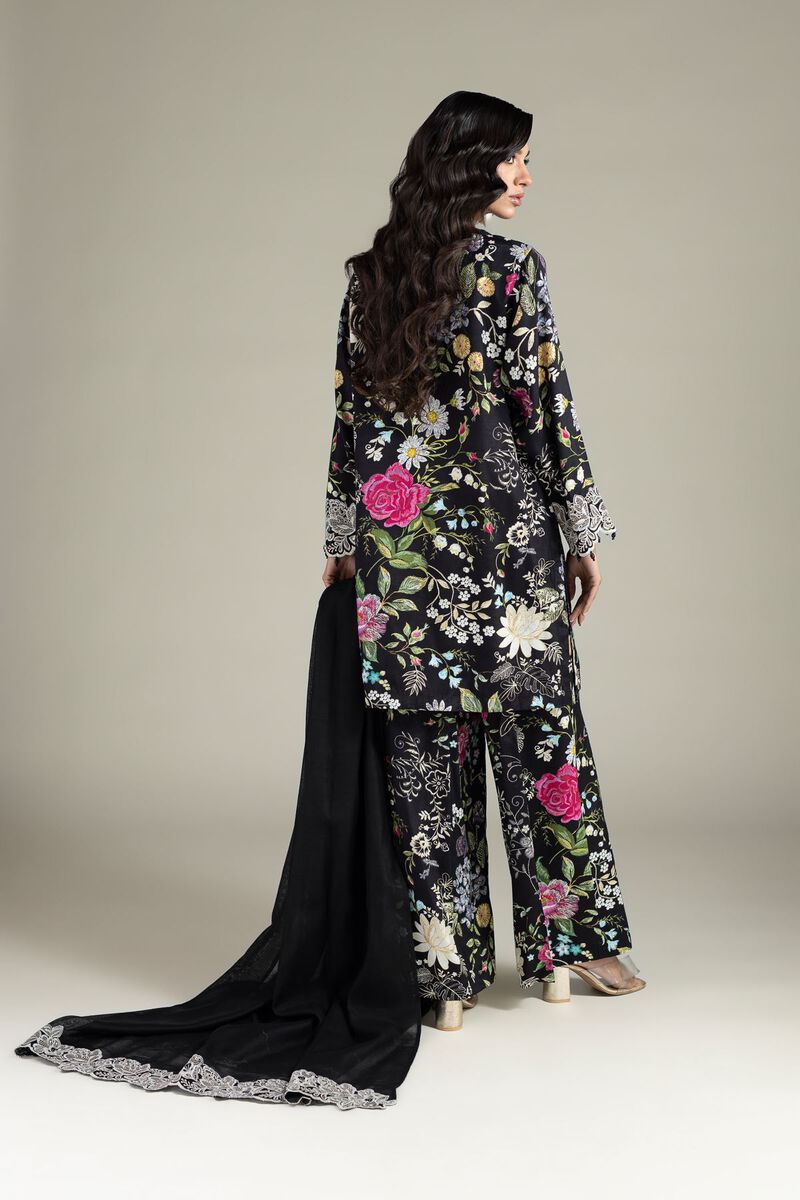 Embroidered | Raw Silk | Three-Piece Tailored Set | USD 85.00