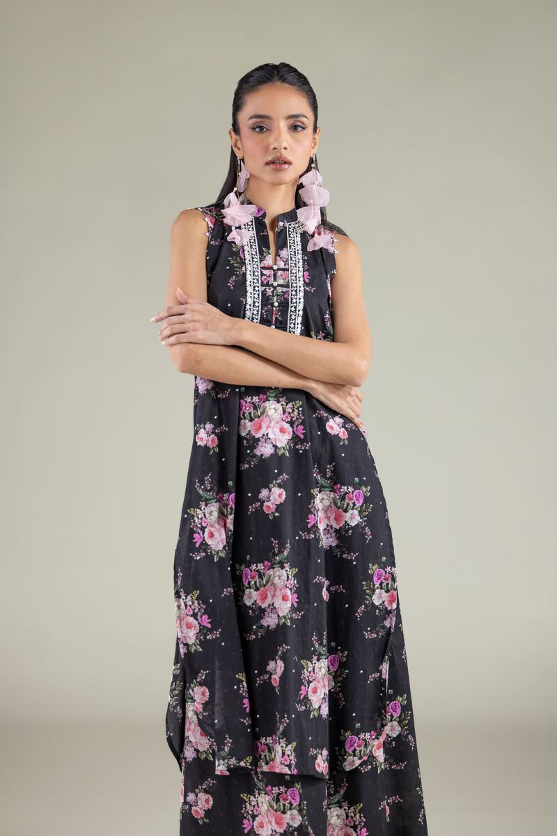 Embroidered | Cambric | Pearl Floral Kurta | USD 40.00