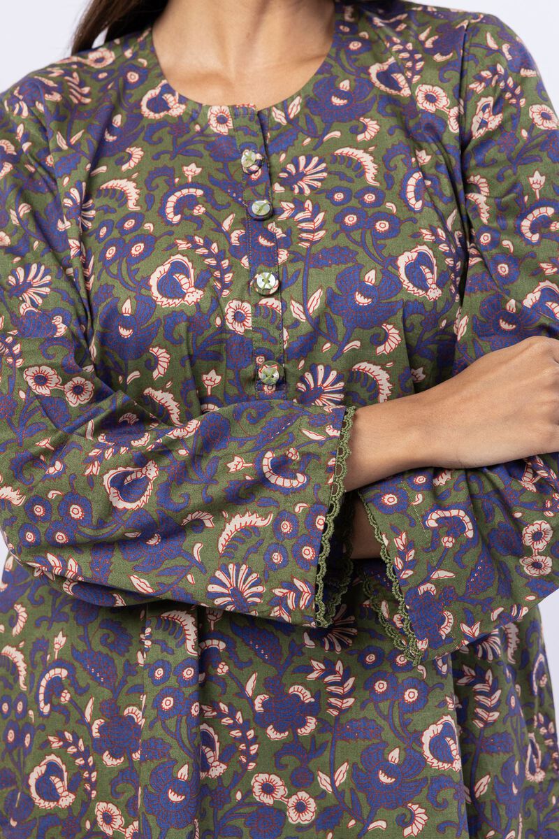 Printed | Crosshatch Poplin | Kurta | USD 25.00