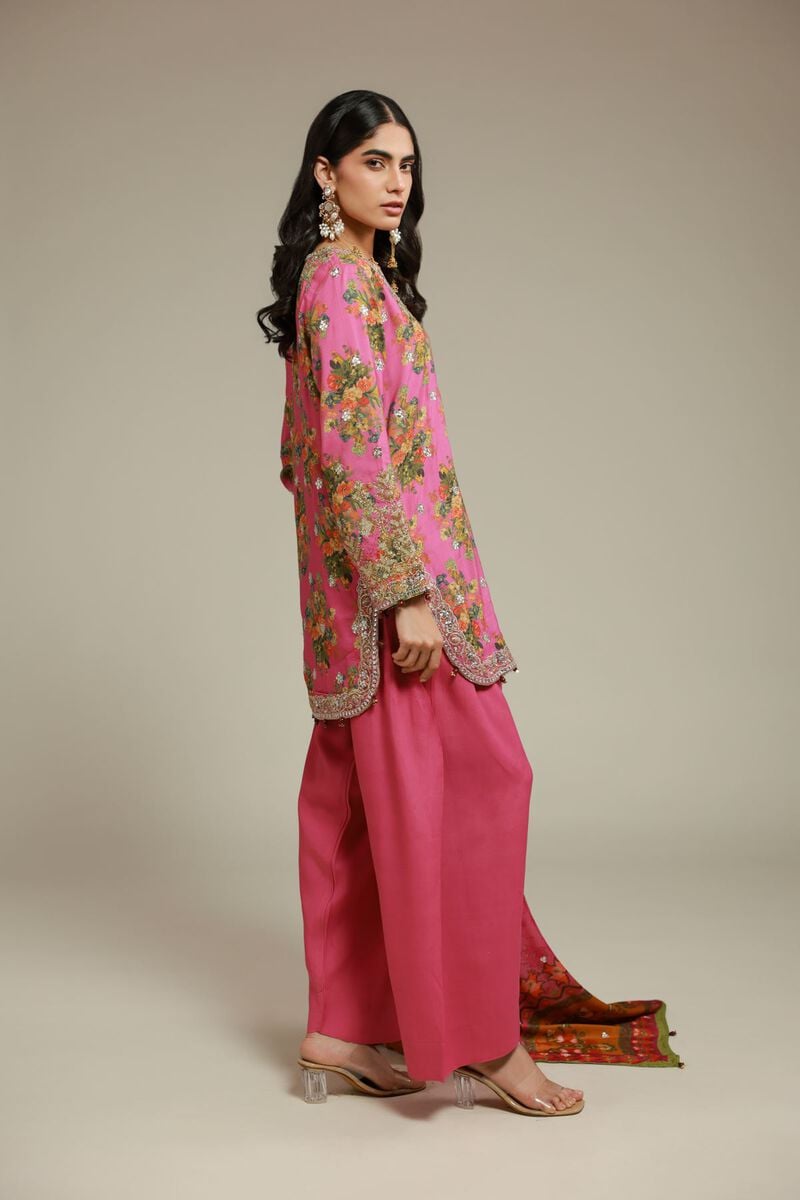 Embroidered | Raw Silk | 3 Piece Co-ord Set | USD 145.00