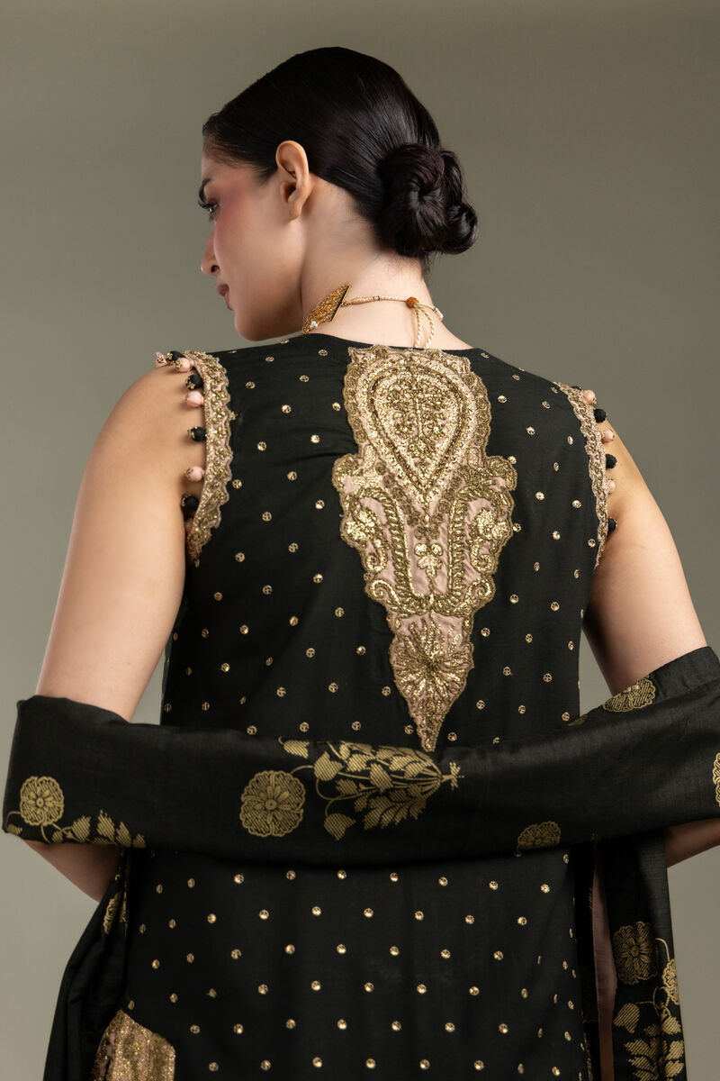 Embroidered | Raw Silk | 3-Piece Co-ord Set | USD 210.00