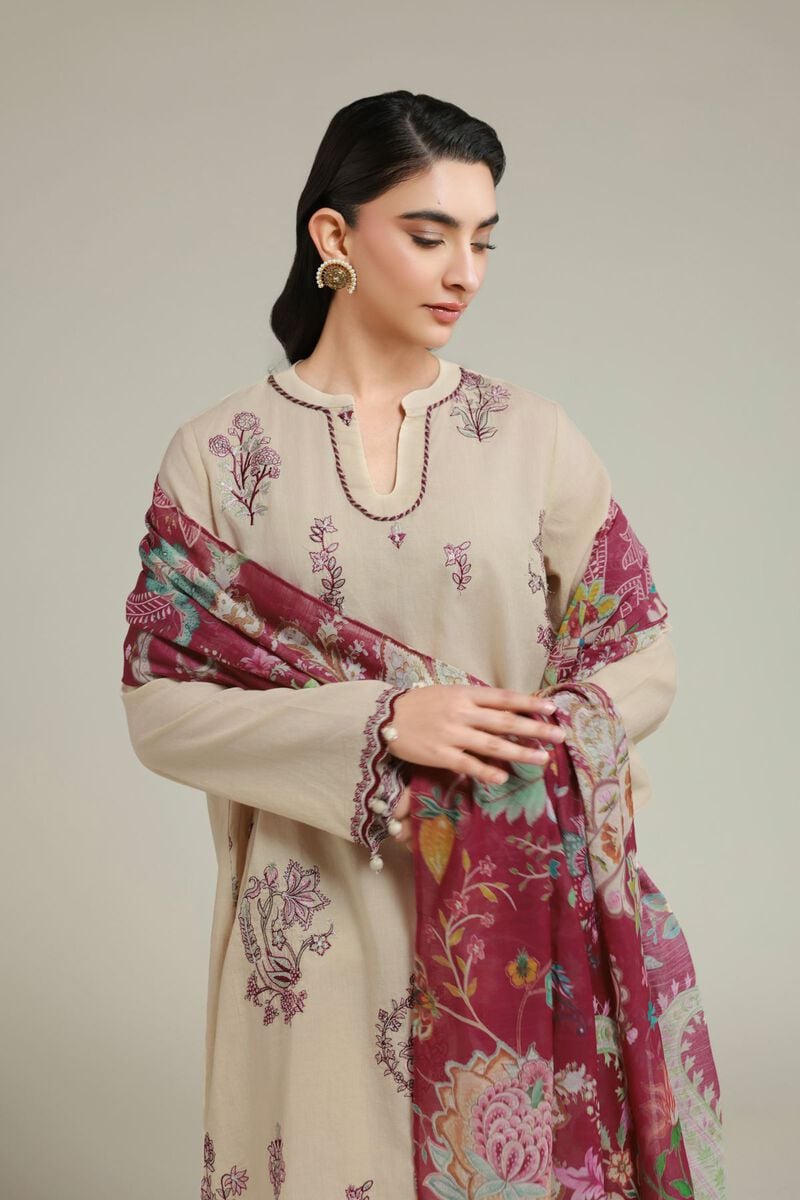 Embroidered | Cambric | Tailored 3 Piece | USD 75.00