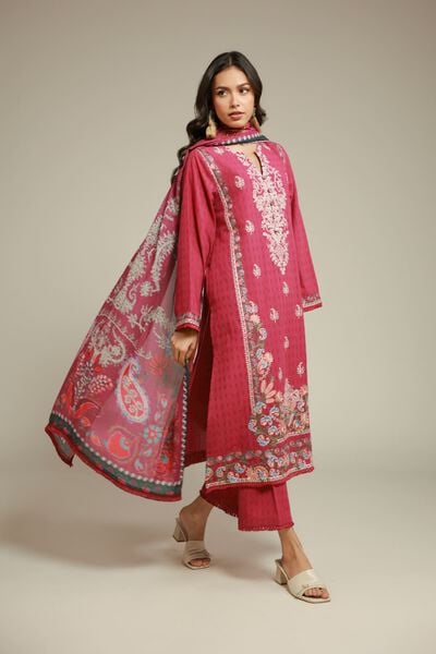Embroidered | Dobby | Tailored 3-Piece Suit | USD 80.00