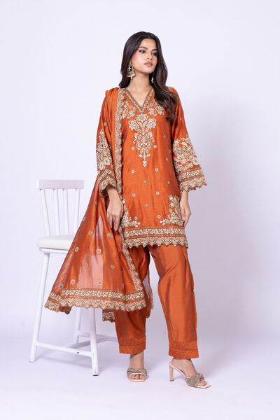 Dyed | Viscose Polyester Net | Shalwar | USD 9.00