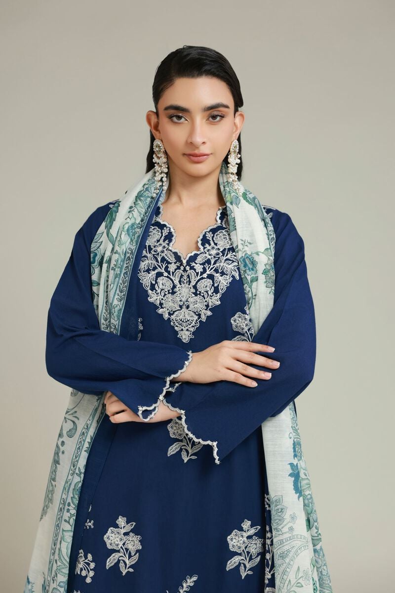 Embroidered | Cambric | Tailored 3 Piece | USD 75.00