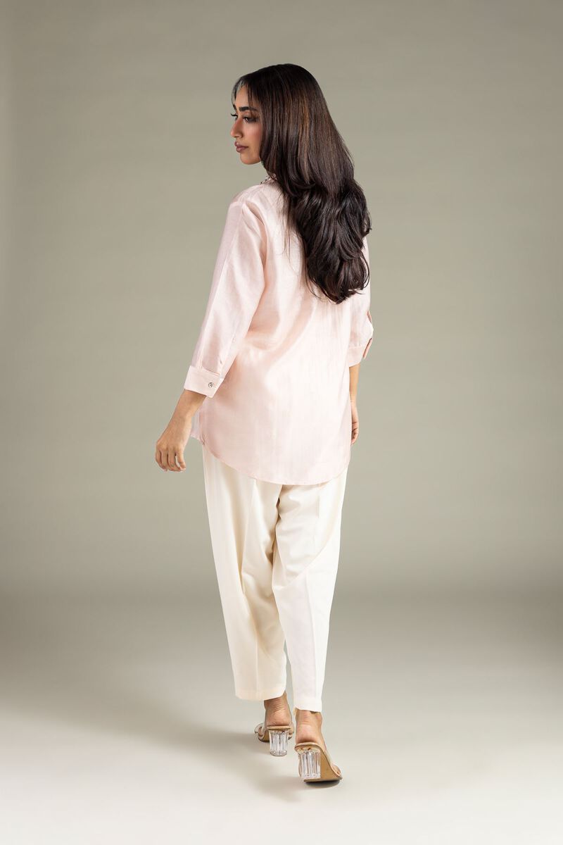 Embroidered | Raw Silk | Shirt | USD 17.50