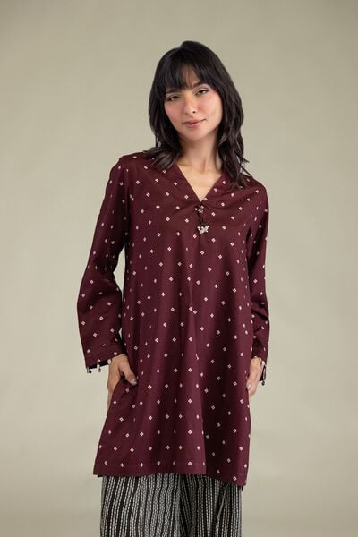Printed | Cambric | Short V-Neck Kurta | USD 30.00