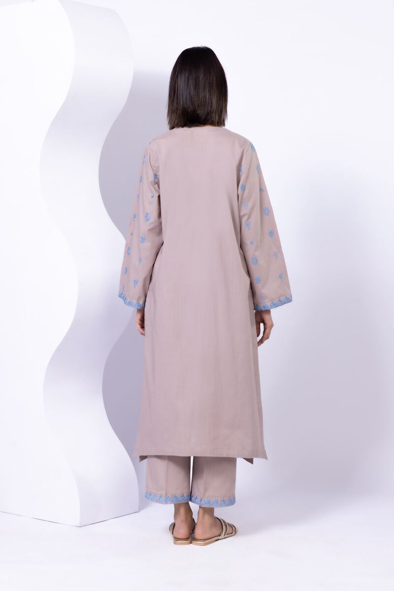 Embroidered | Crosshatch Poplin | Kurta | USD 10.50