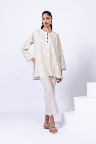 Embroidered | Crosshatch Poplin | Kurta | USD 9.00