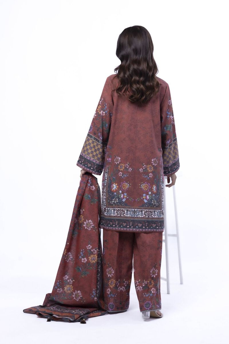 Printed | Karandi | Tailored 3 Piece | USD 50.00