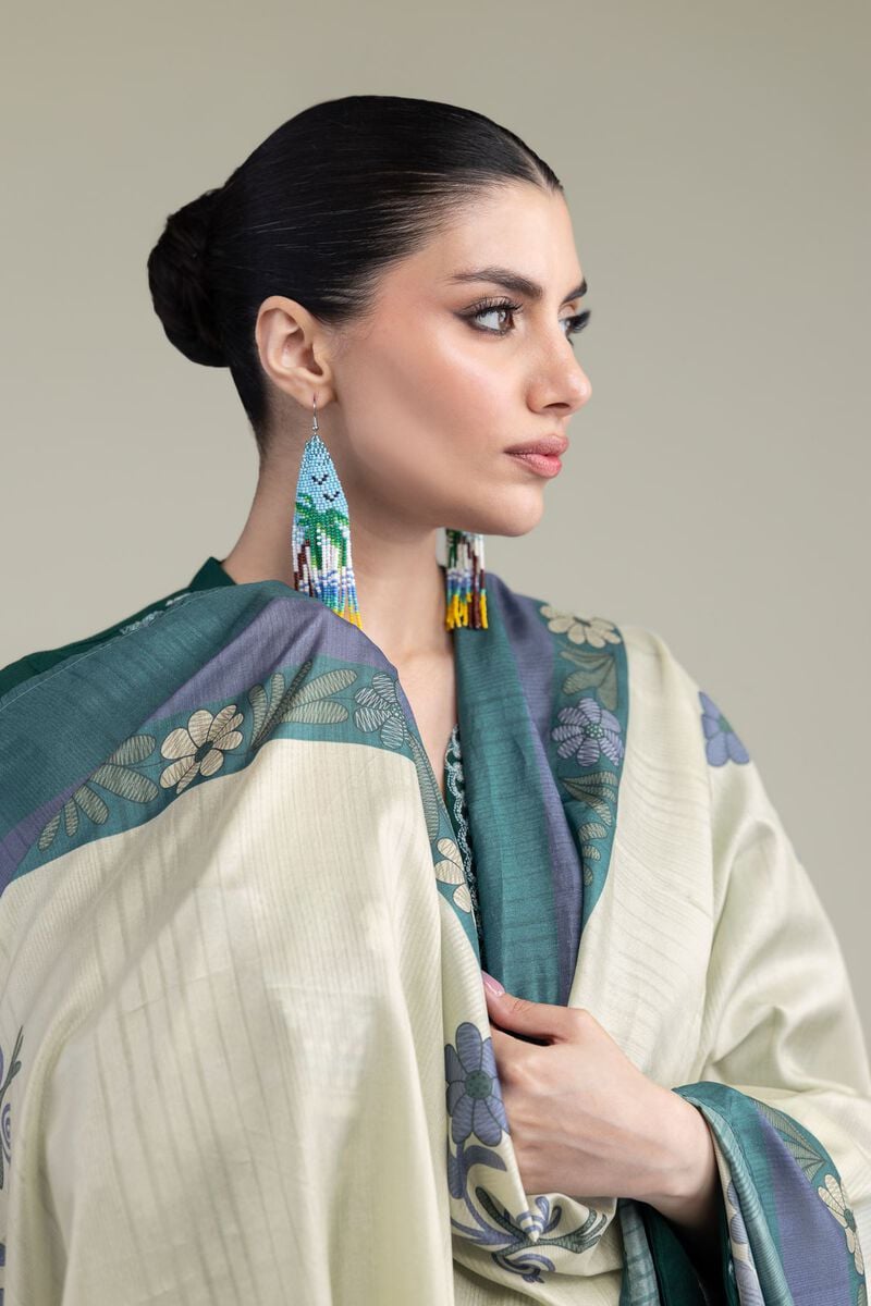 Embroidered | Polyester Silk | Floral Silk Dupatta | USD 30.00