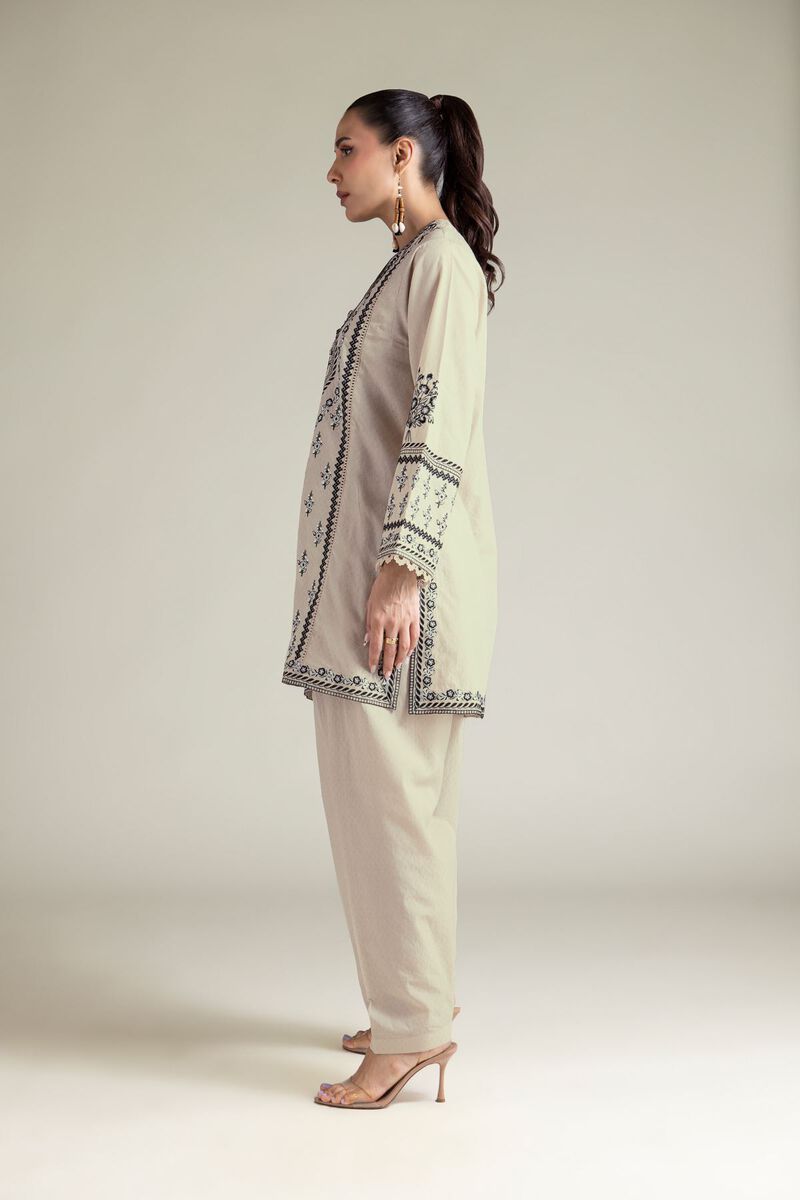 Embroidered | Cotton Dobby | 2-Piece Tailored Set | USD 70.00