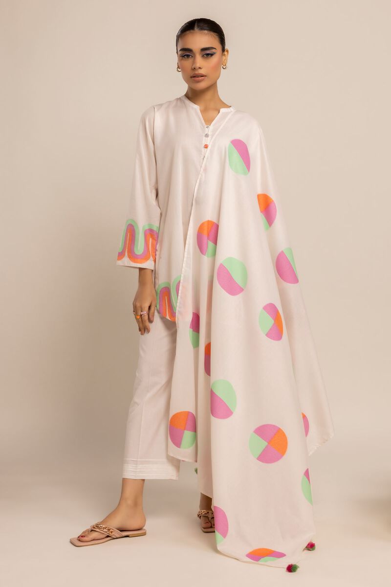 Yarn Dyed | Cotton Polyester Broshia Jacquard | Dupatta | null