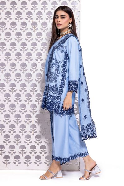Embroidered | Viscose Oak Silk | Pants | USD 6.00