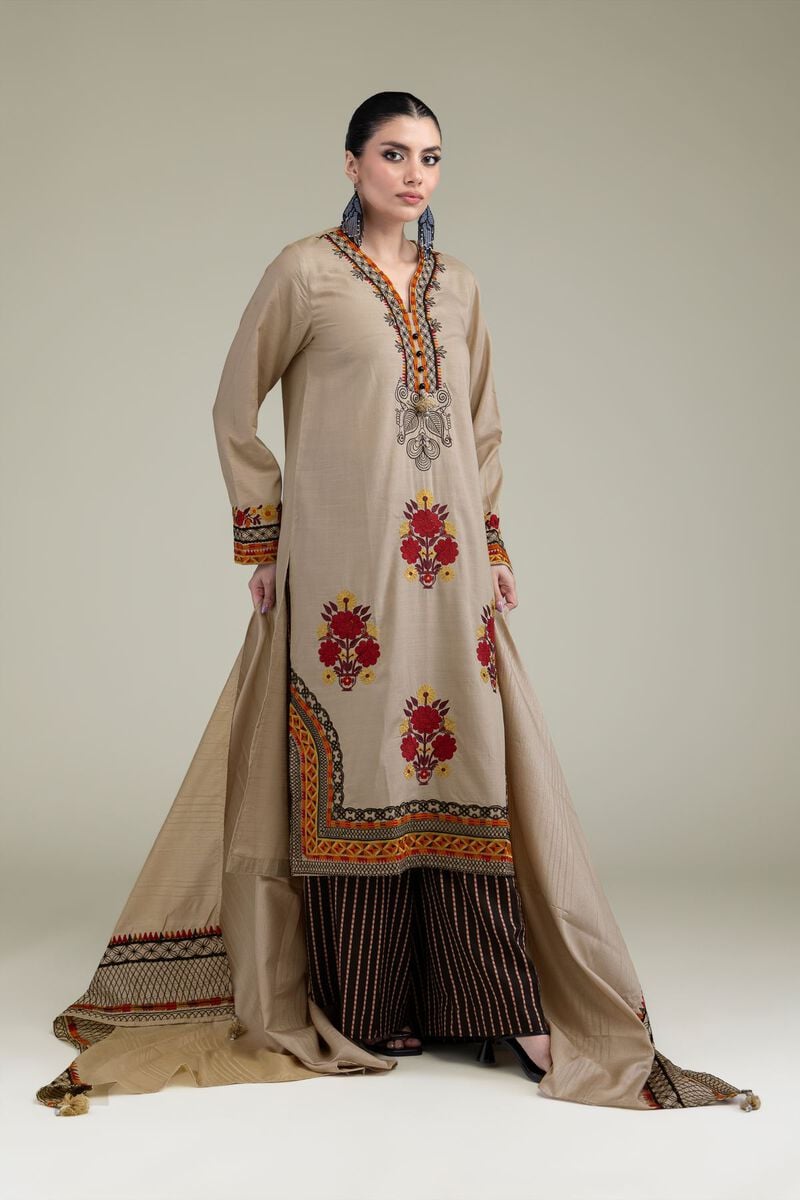 Embroidered | Polyester Silk | Silk Dupatta | USD 35.00