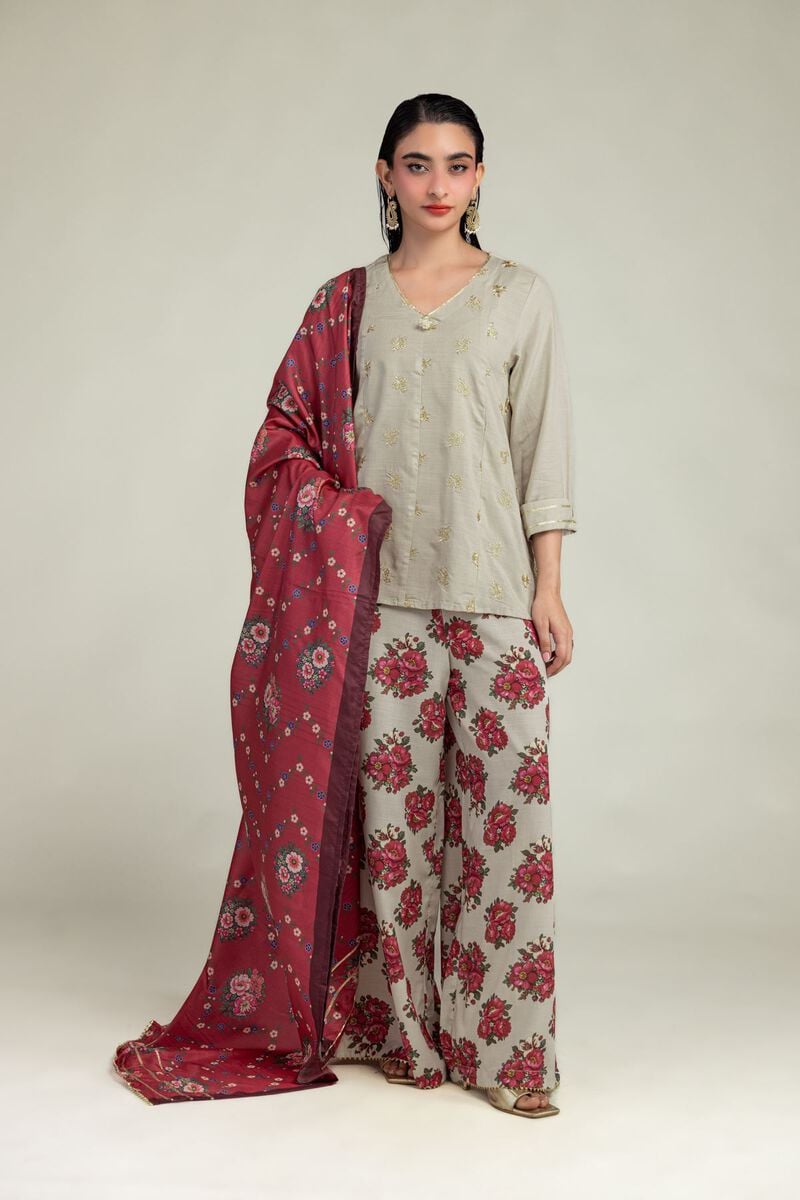 Embroidered | Mesuri | Floral Mesuri Dupatta | USD 30.00