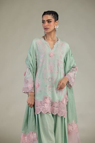 Raw Silk | 3-Piece Co-ord Set | USD 210.00