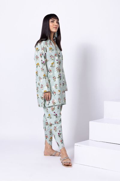 Printed | Crosshatch Poplin | Pants | USD 6.00