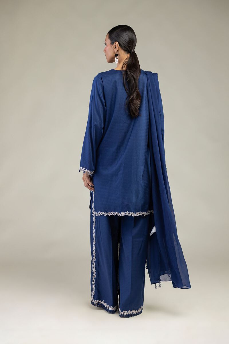 Embroidered | Dobby | Tailored 3-Piece Set | USD 80.00
