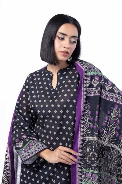 Printed | Textured Cotton | Tailored 3 Piece | USD 45.00
