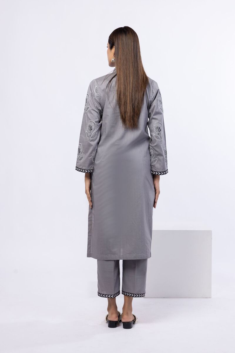 Embroidered | Crosshatch Poplin | Kurta | USD 17.50