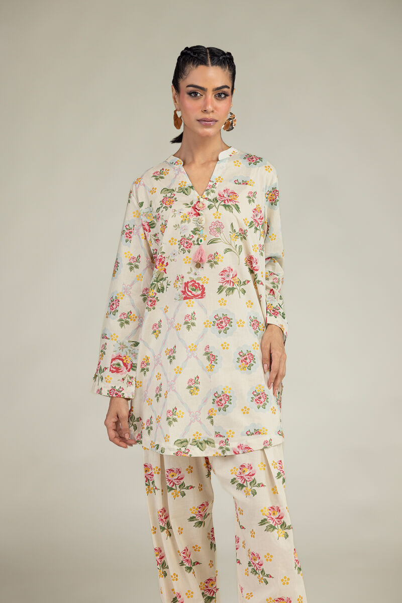 Printed | Cambric | Floral Cambric Kurta | USD 35.00