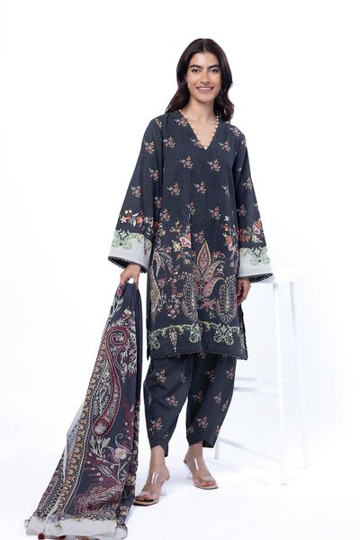 Printed | Karandi | Tailored 3 Piece | USD 50.00