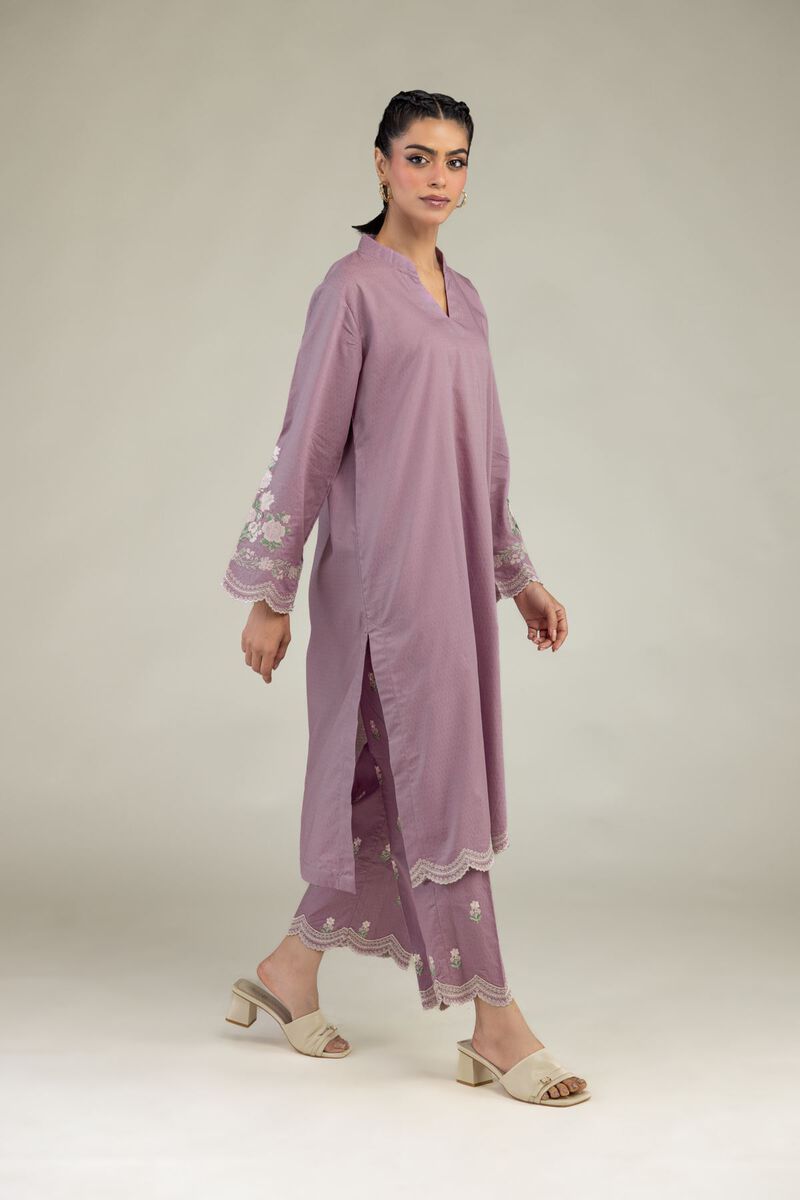 Embroidered | Cotton Dobby | Floral Cotton Pants | USD 35.00