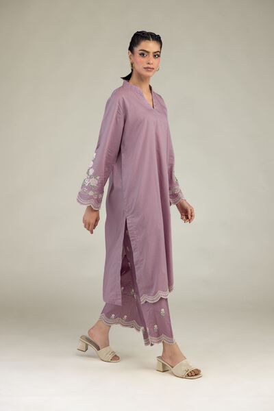 Embroidered | Cotton Dobby | Floral Cotton Pants | USD 35.00