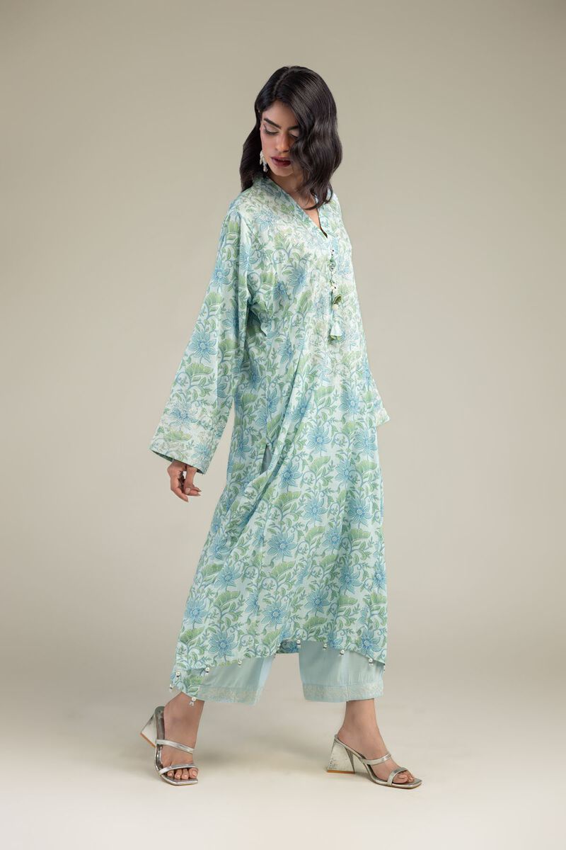 Embroidered | Raw Silk | Pants | USD 35.00