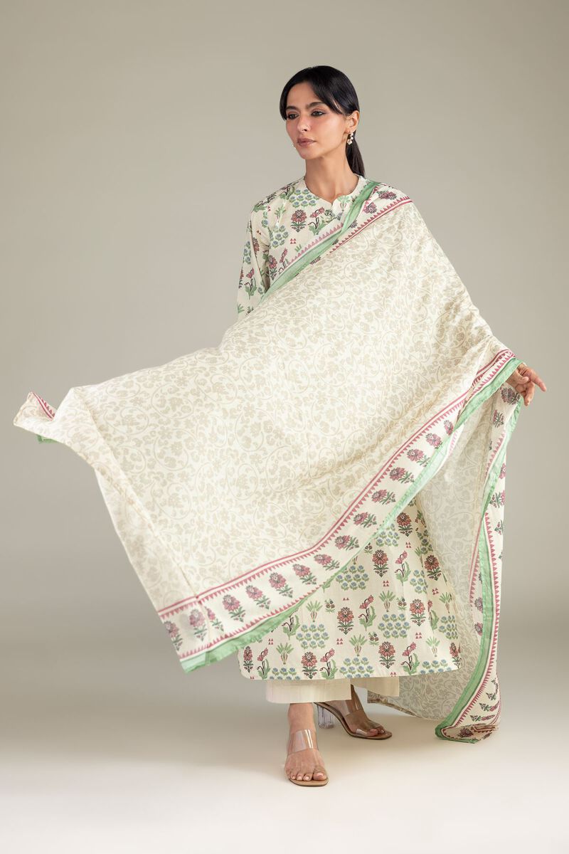 Lawn | Lawn Floral Dupatta | USD 30.00