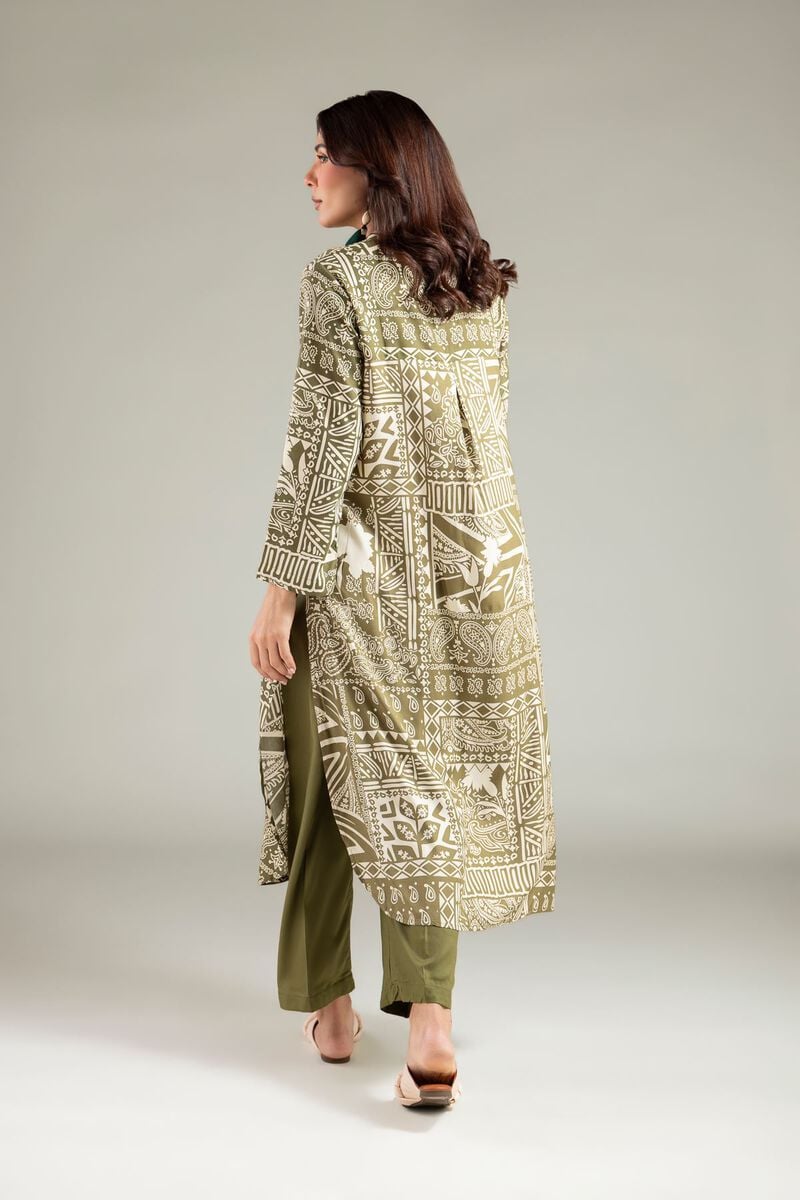 Printed | Viscose | Long V-Neck Kurta | USD 35.00