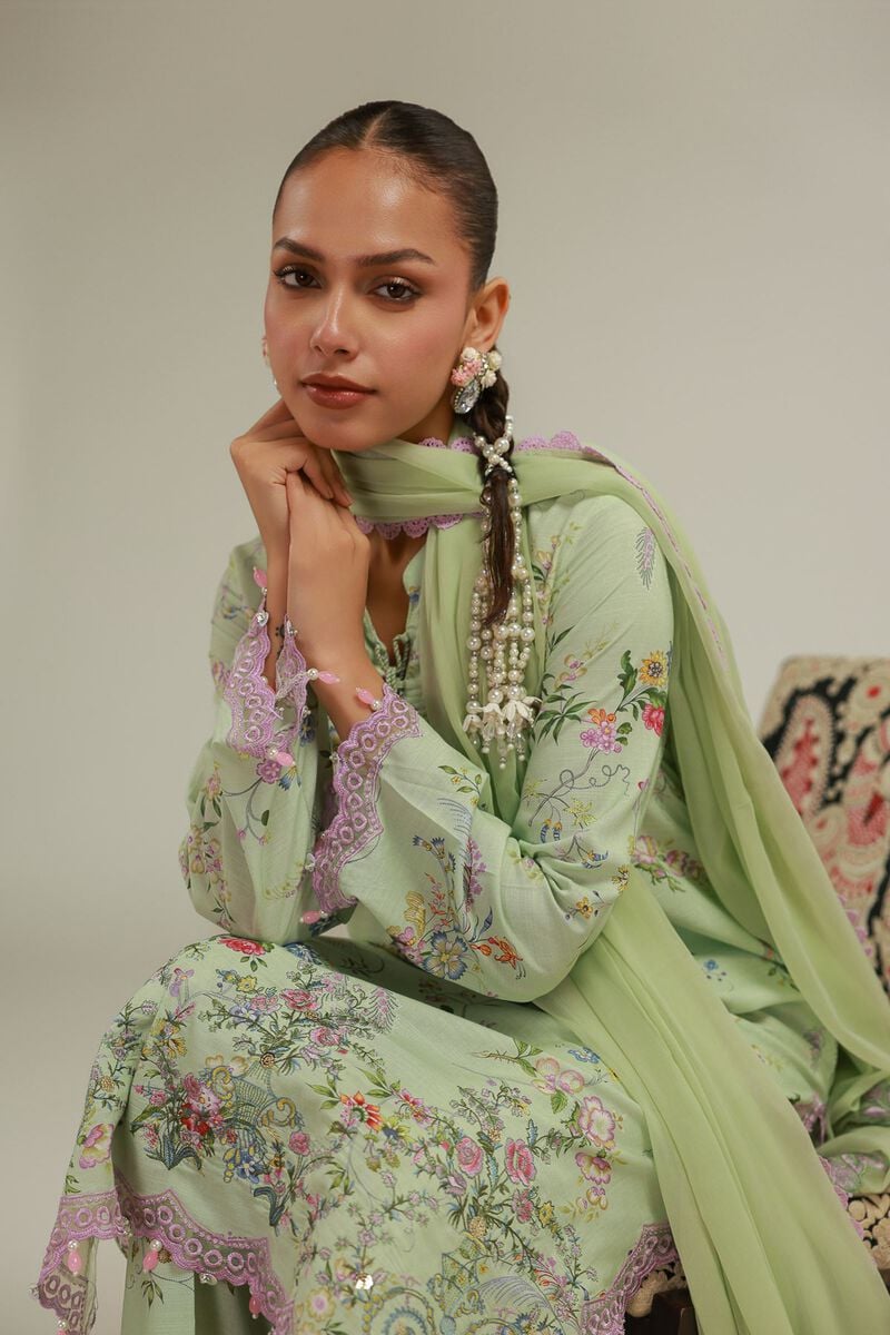 Embroidered | Chiffon | Summer Floral Dupatta | USD 45.00