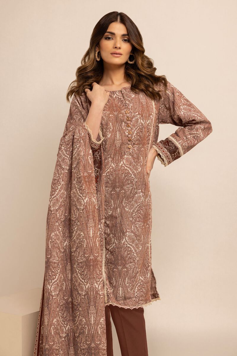 Printed | Light Khaddar | Fabrics 3 Piece | null