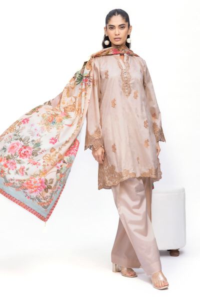 Embroidered | Jacquard | Tailored 3 Piece | USD 75.00
