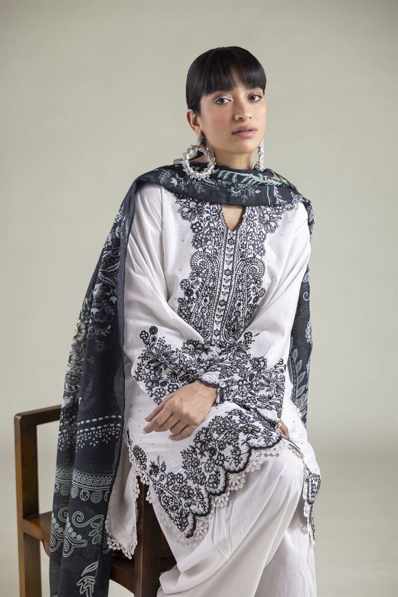 Embroidered | Cambric | Cambric Tailored 3-Piece | USD 80.00