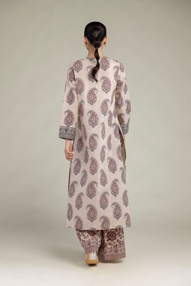 Printed | Cambric | Paisley Longline Kurta | USD 40.00
