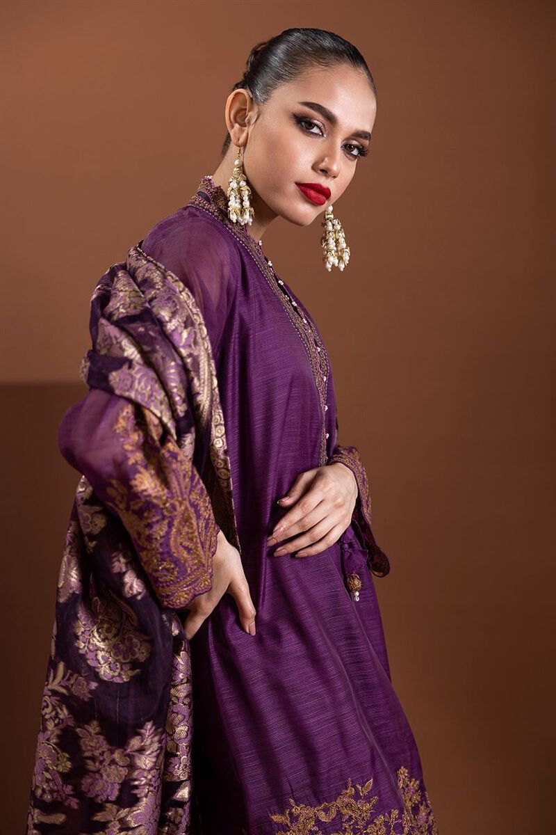 Embroidered | Polyester Organza | Fabrics 3 Piece | null