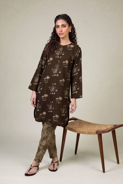 Printed | Light Khaddar | Printed Khaddar Kurta | USD 35.00