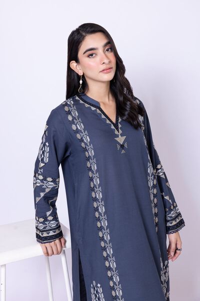 Embroidered | Dull Raw Silk | Kurta | USD 17.50