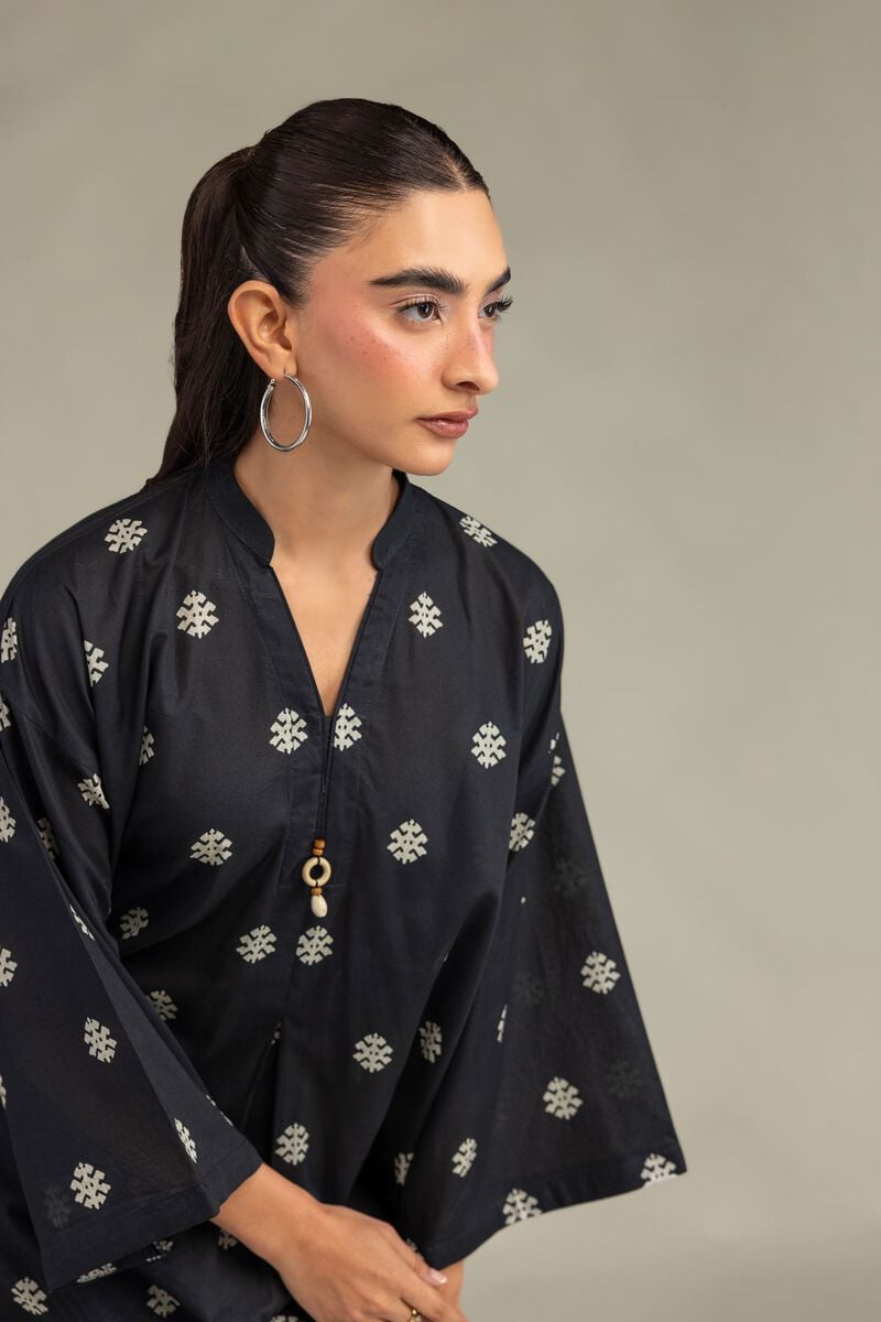 Printed | Cambric | Cambric Longline Kurta | USD 40.00