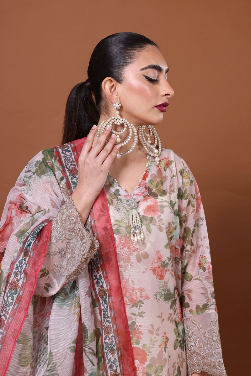 Embroidered | Polyester Organza | Fabrics 3 Piece | null