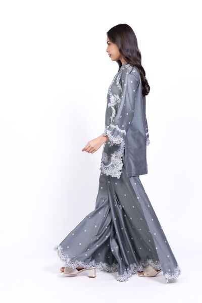 Embroidered | Raw Silk | Pants | USD 33.00