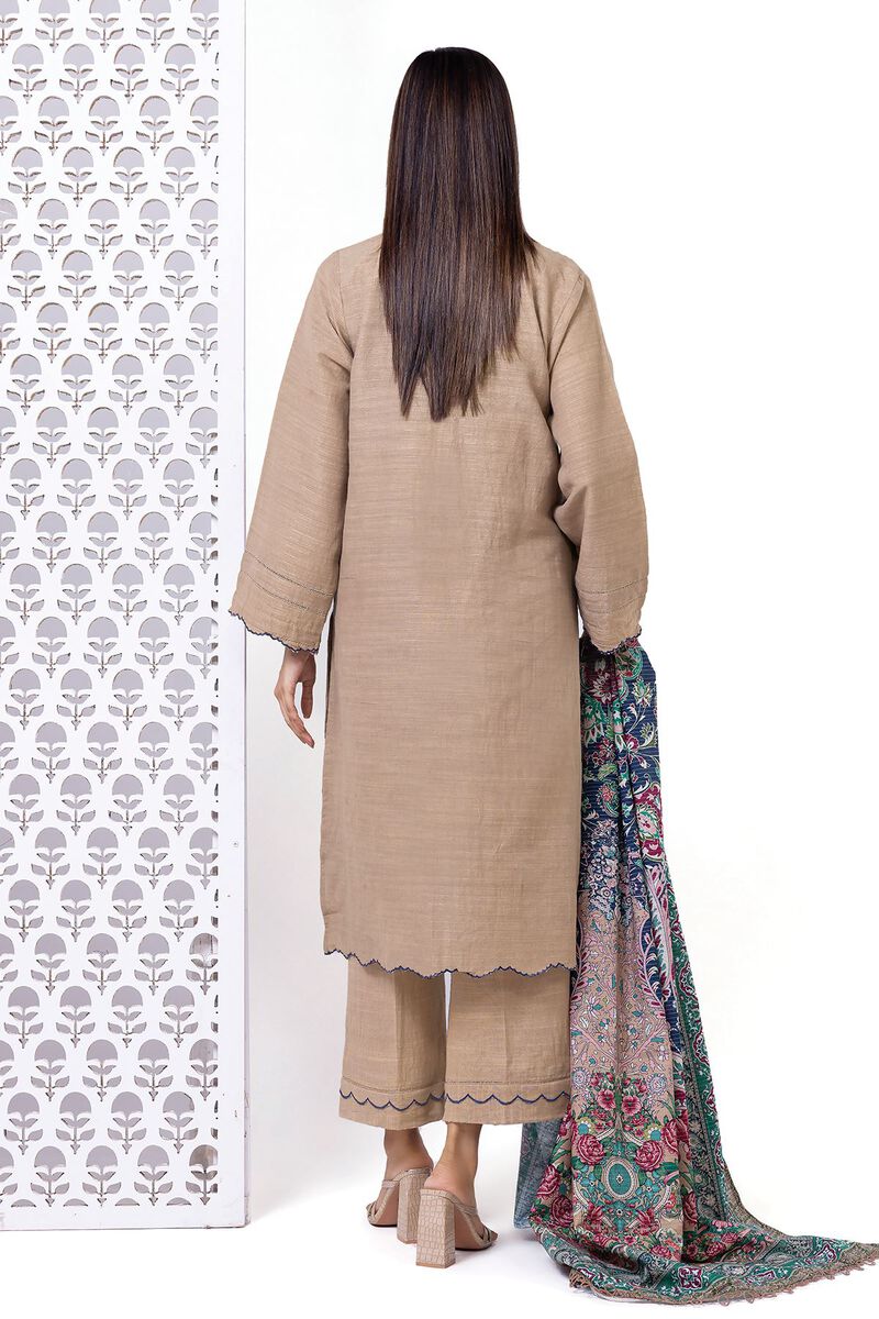 Embroidered | Light khaddar Messuri | Tailored 3 Piece | null