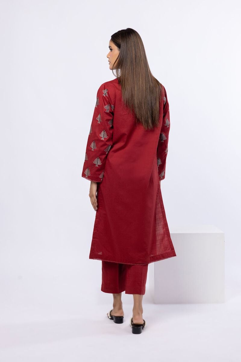 Embroidered | Crosshatch Poplin | Kurta | USD 17.50