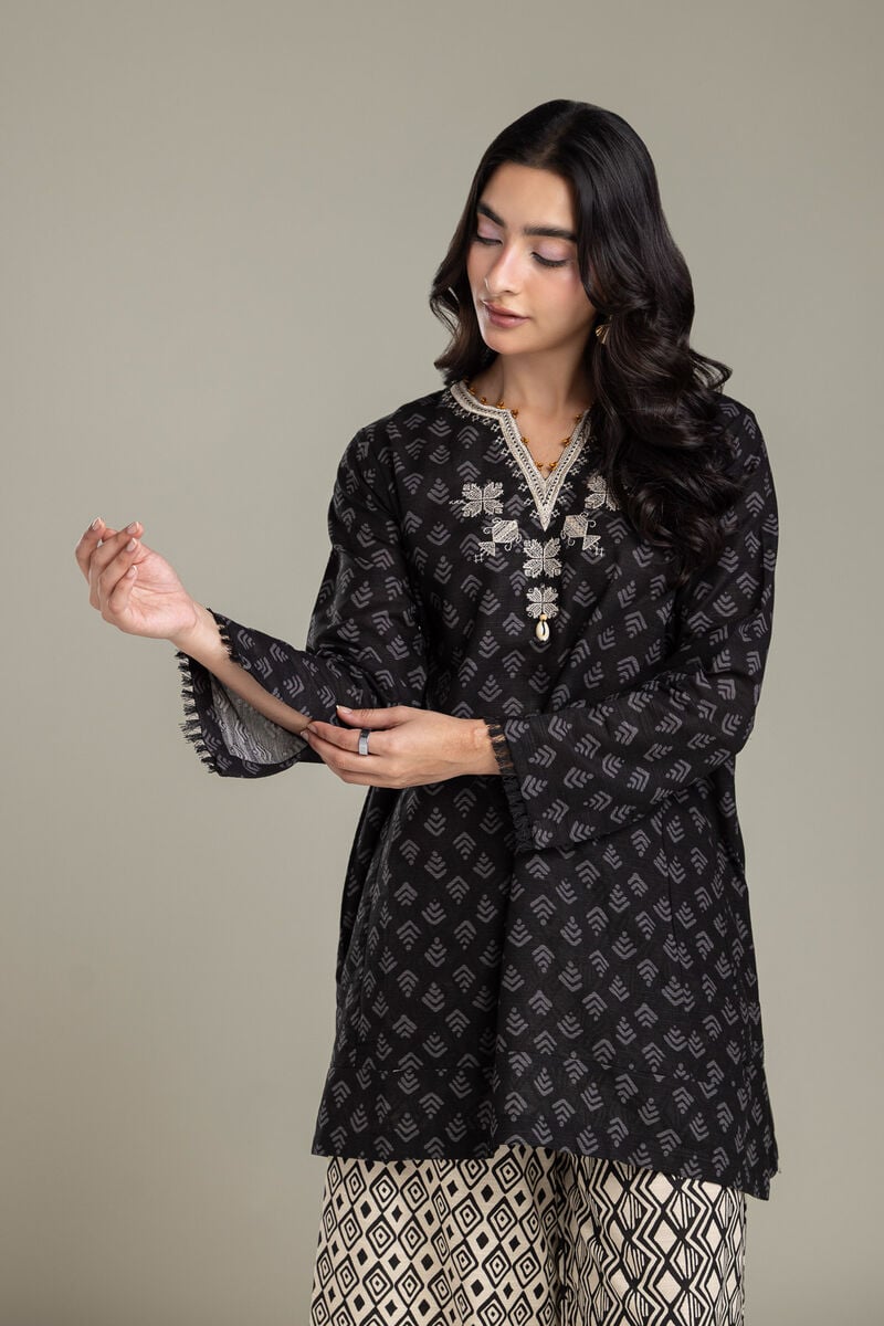 Embroidered | Light Khaddar | Black Khaddar Tailored | null