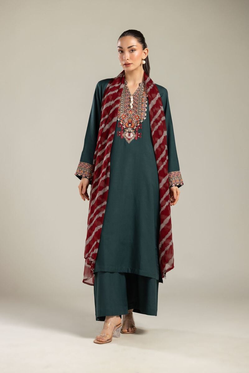 Embroidered | Chiffon | Red Dupatta | USD 30.00